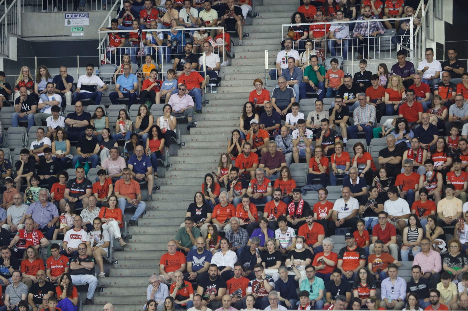 Encuéntrate en la grada durante el Covirán Granada - Gran Canaria