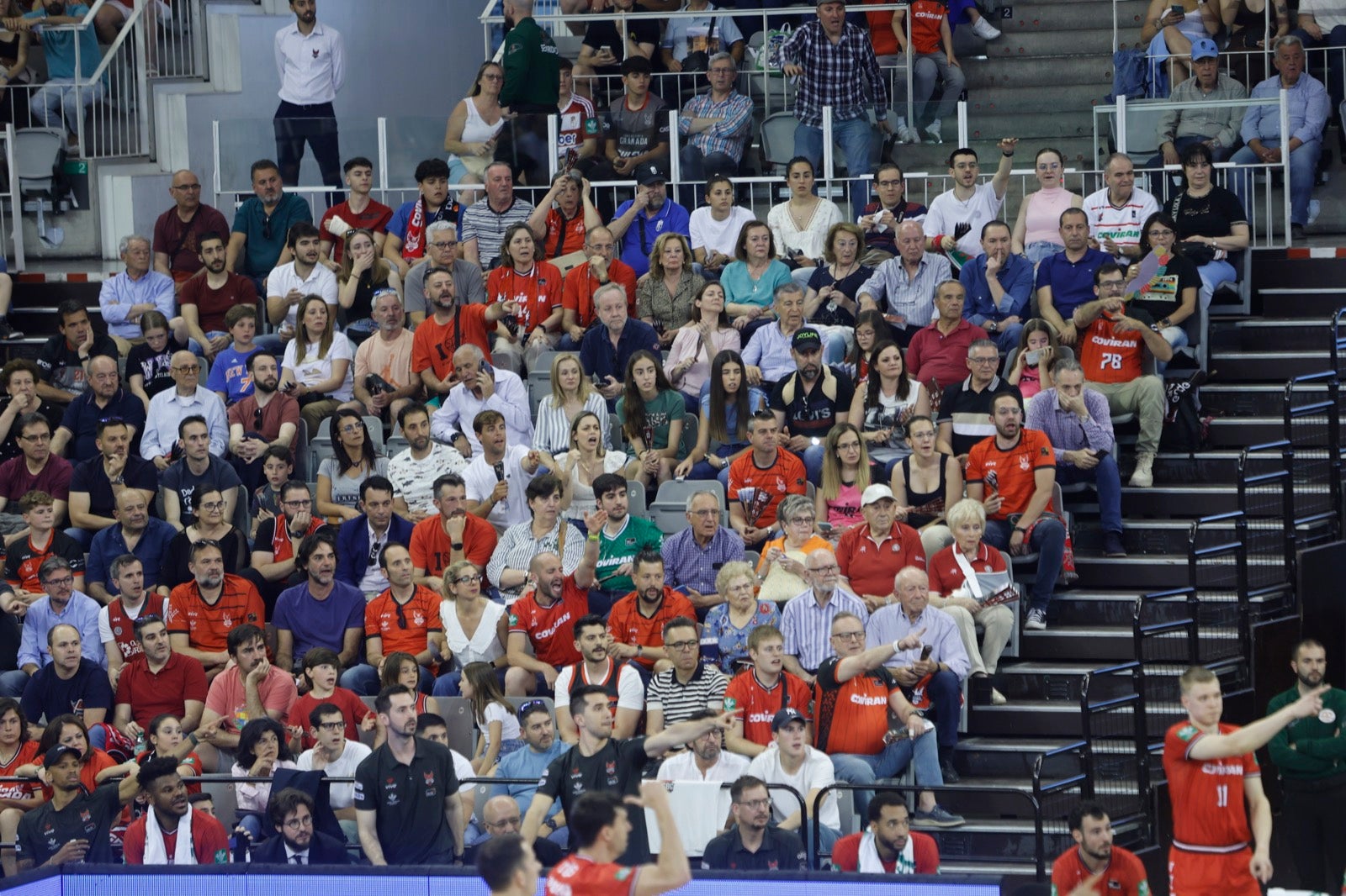 Encuéntrate en la grada durante el Covirán Granada - Gran Canaria
