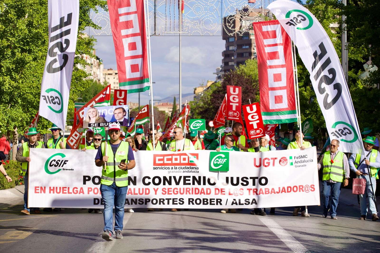 Concentración de los trabajadores de Rober este viernes