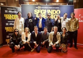 En el preestreno de 'Segundo Premio', en el teatro Isabel la Católica.