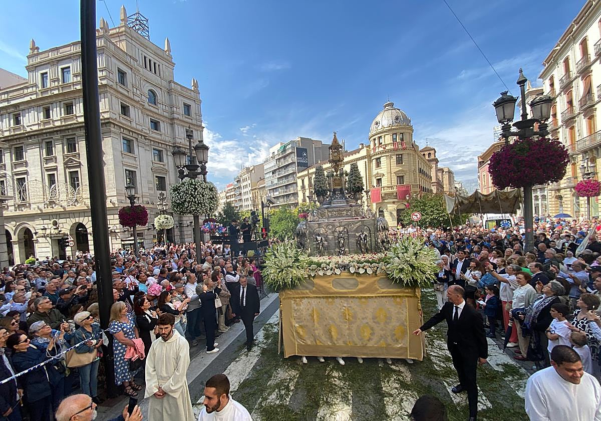 La procesión del Corpus Christi el pasado 2023 en Granada.