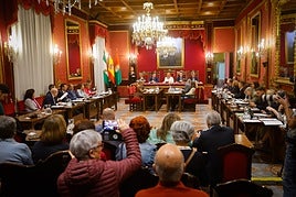 Pleno del Ayuntamiento celebrado este viernes.