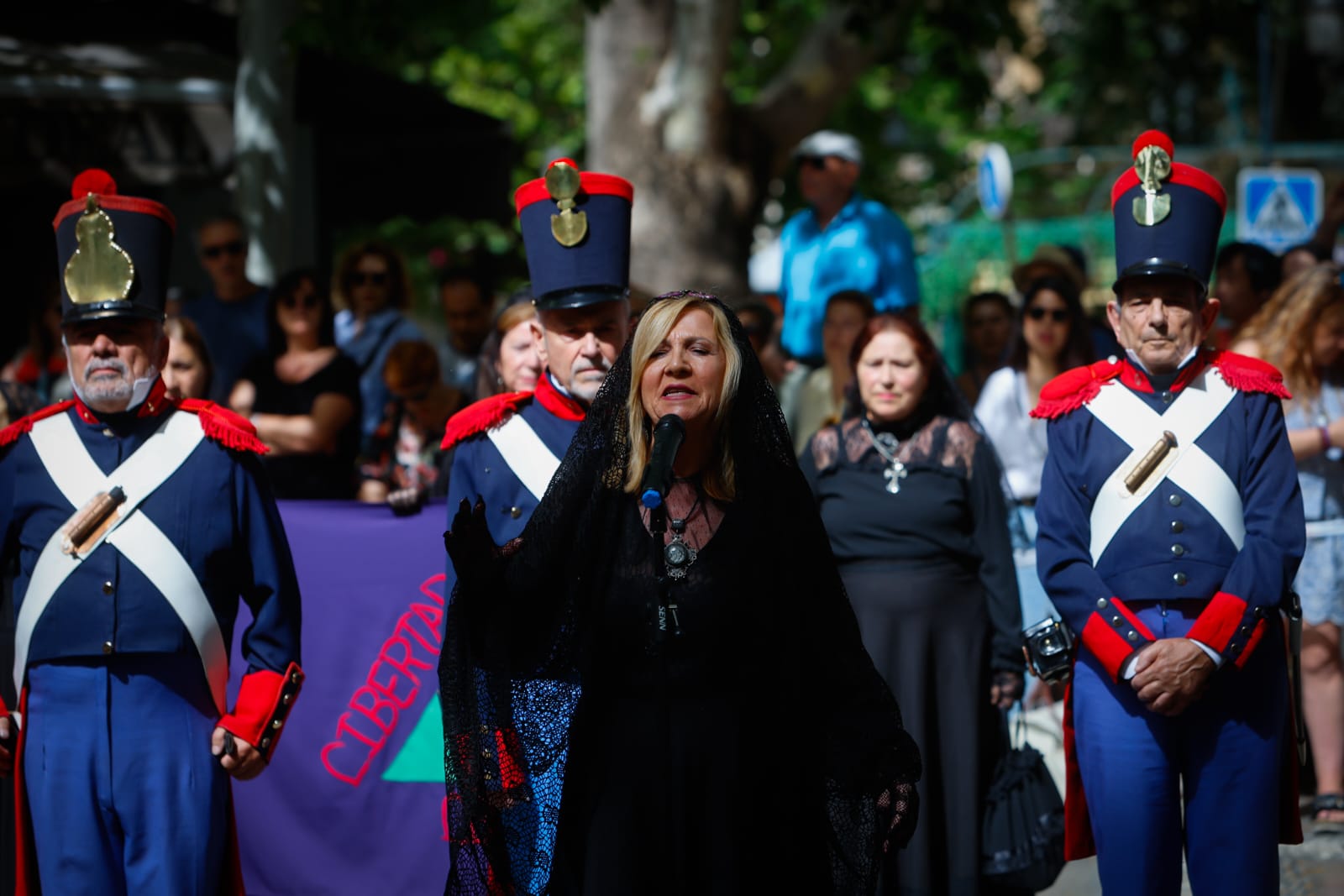 Las imágenes de la conmemoración de la ejecución de Mariana Pineda en Granada