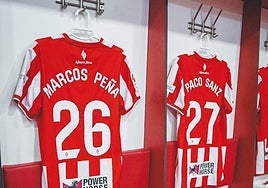 Las camisetas de Marcos Peña y Paco Sanz apuntan a tener dorsal del primer equipo.
