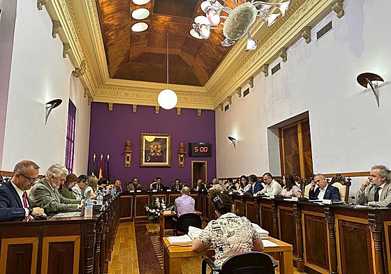 Sesión plenaria del mes de mayo en el Ayuntamiento de Jaén.