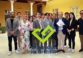 Visita de una delegación coreana a la Diputación de Granada