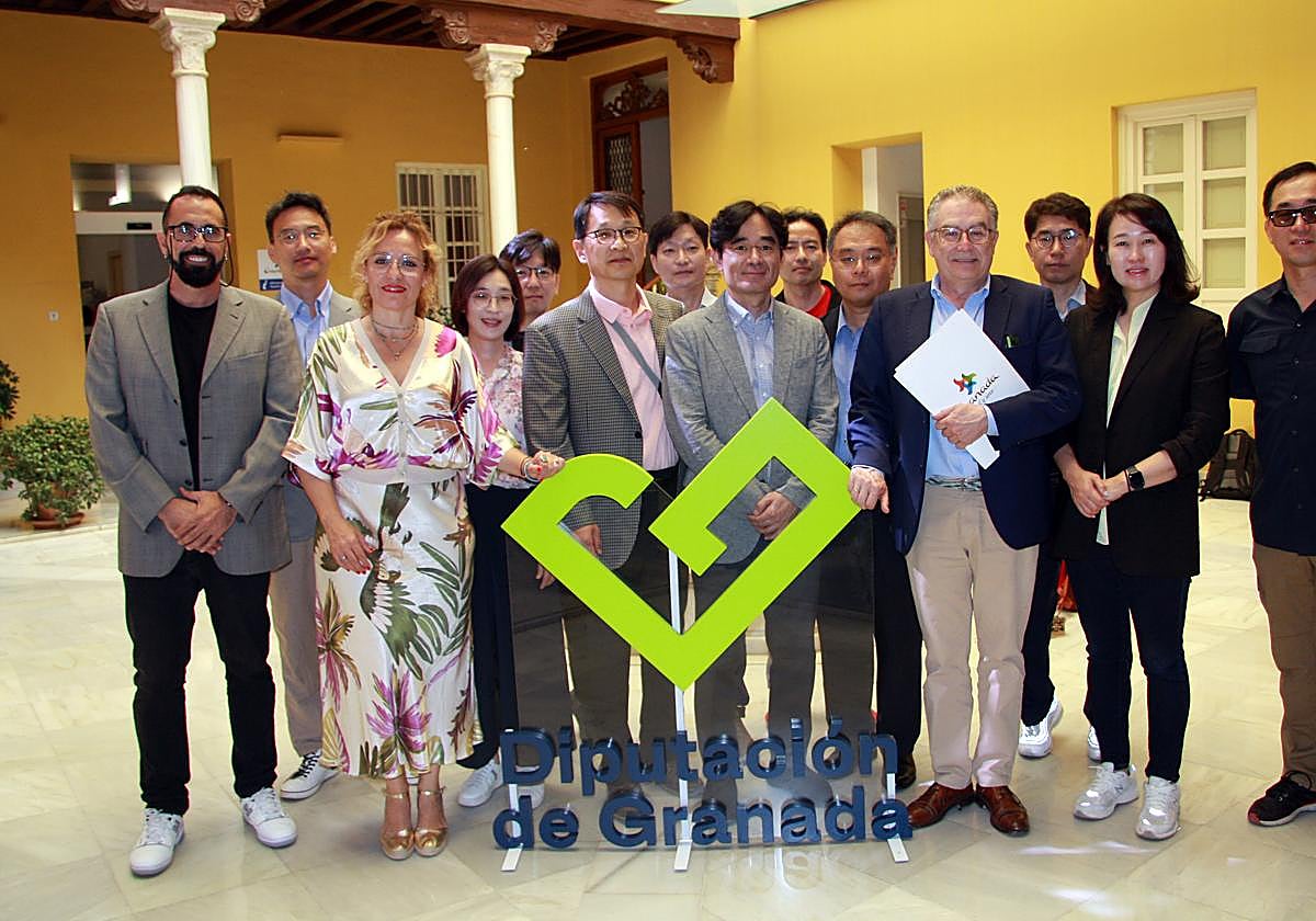 Visita de una delegación coreana a la Diputación de Granada