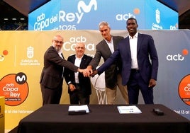 Acto de anuncio de la Copa del Rey en Gran Canaria.