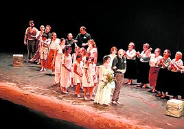 Un momento de la representación.