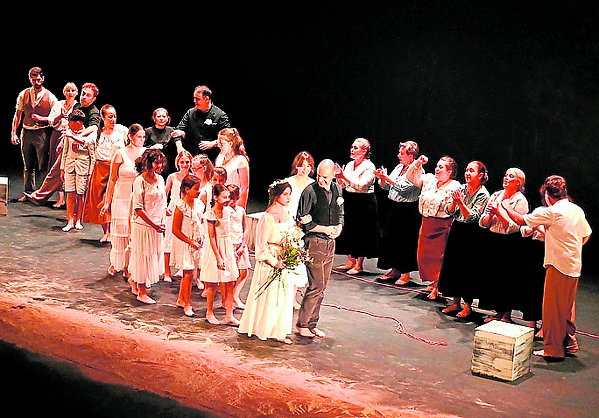 Un momento de la representación.