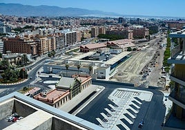 Estación provisional de autobuses.
