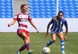 Ornella, en el partido ante el Sporting de Huelva.