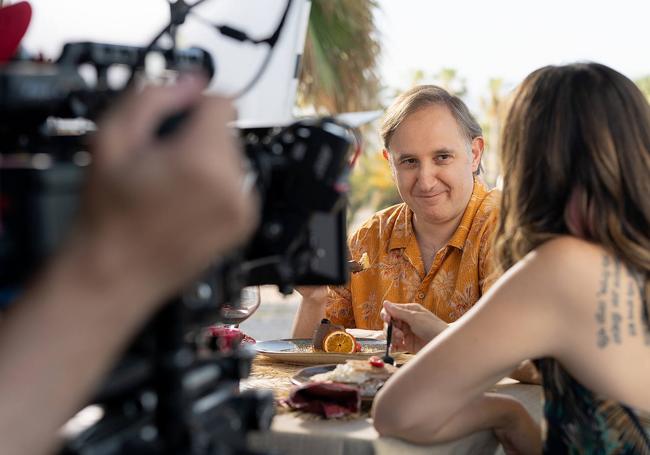 Daniel Chamorro, protagonista de 'La boda', durante la grabación de la película.