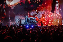 Saiko, en un momento del concierto.