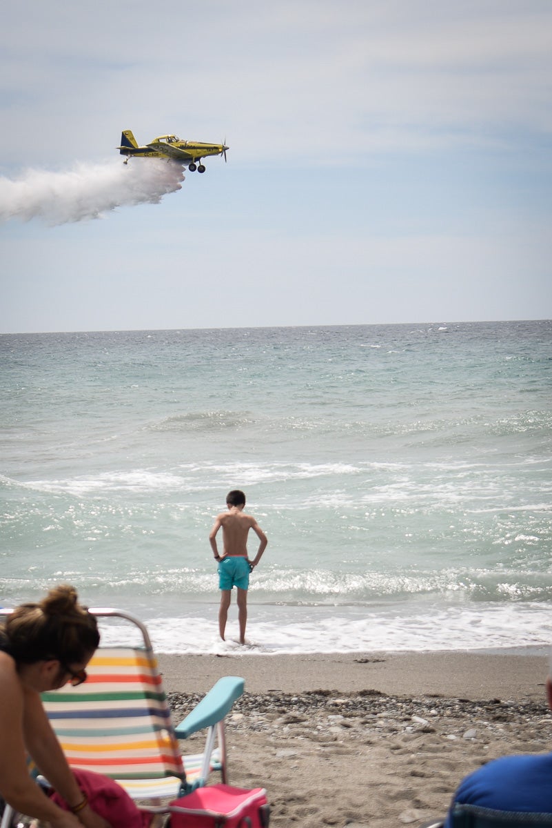 Las imágenes del Festival Aéreo de Motril y el ambiente en la playa