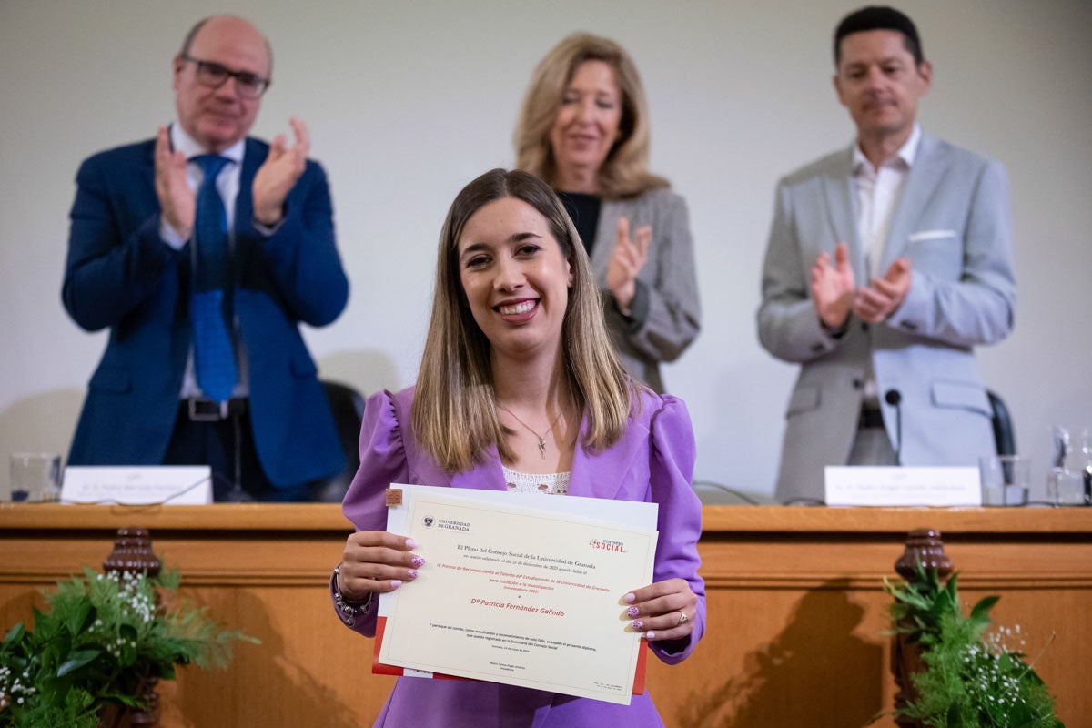 Las imágenes de los premiados por el consejo social de la UGR