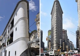 El edificio granadino que recuerda al famoso 'Flatiron' de Nueva York.