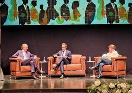 De izquierda a derecha, Alfonso Alonso, Quico Chirino y Antonio Martínez Caler.