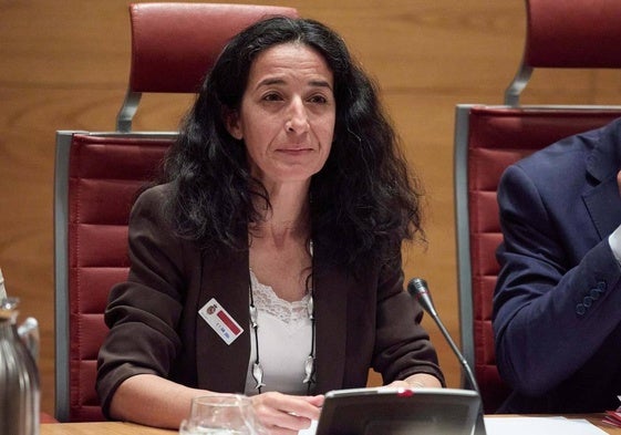 Patricia Ramírez, en su comparecencia en la Comisión de Interior del Senado.