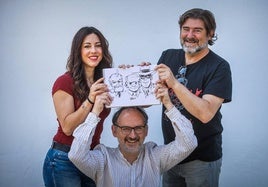 Belén Ortega, Gabriel H. Walta y Juanjo Guarnido, con el dibujo de los personajes de Will Eisner.