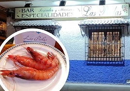 El histórico mesón de la Chana con solo cinco mesas y lo mejor del mar.