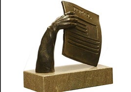 Escultura de los Premios IDEALES, que se entregarán el día 27.