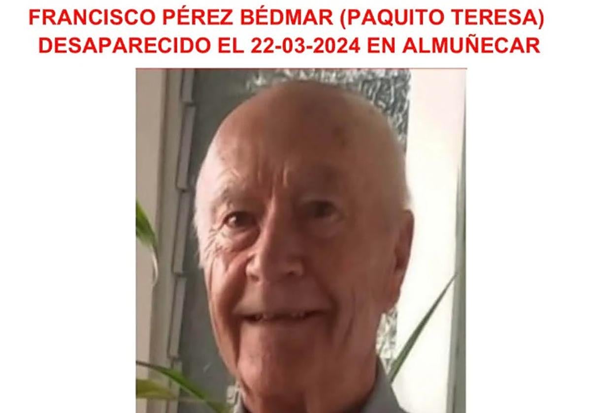 La familia del anciano desaparecido en Almuñécar hace casi 100 días solicita la intervención de la UCO