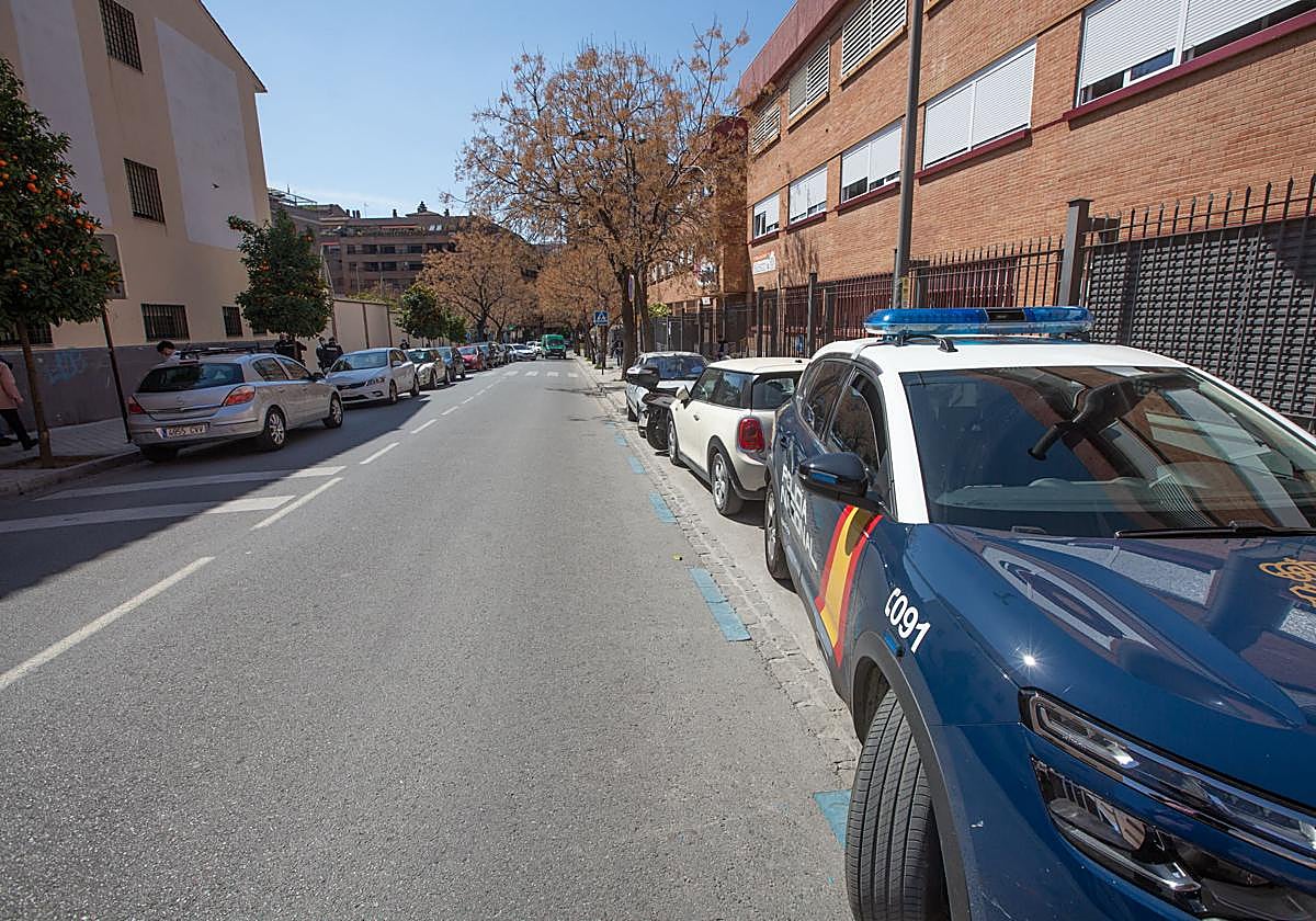 Un coche patrulla de la Policía Nacional.