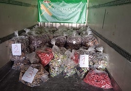 Carga de hachís descubierta en el Puerto de Motril