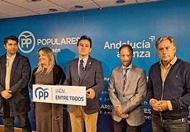 Manuel Palomares, Elena González, Agustín González, Erik Domínguez y Antonio Losa, en noviembre.