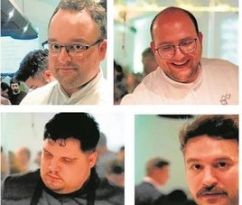 Juan Aceituno, de DamaJuana, Javier Jurado, de Malak, Juan José Mesa, de Radis, y Juan Carlos García, de Vandelvira.