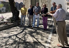 Momento del homenaje