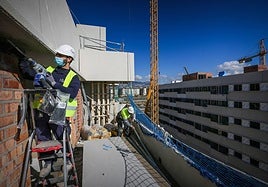 Trabajo en el exterior de una obra.