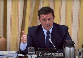 Intervención de Javier Aureliano García en la comisión del Congreso.