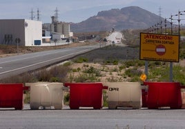 Obras de mejora de la conexión de la carretera de Escúzar que ahora se ejecutan.