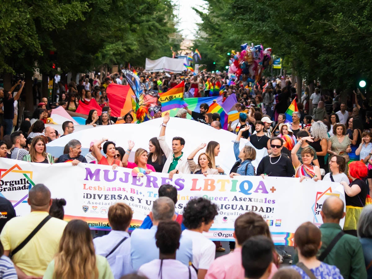 Las imágenes de las manifestaciones del Orgullo en Granada