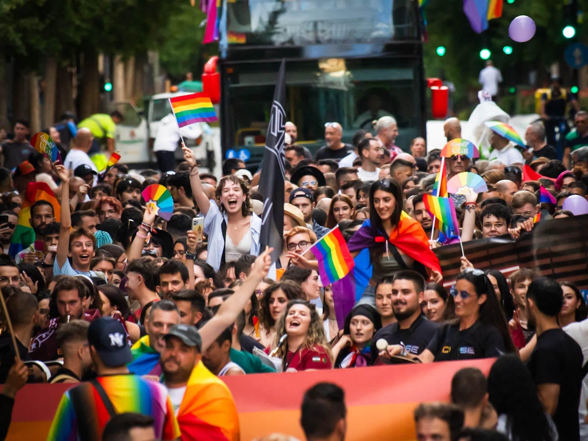 Las imágenes de las manifestaciones del Orgullo en Granada