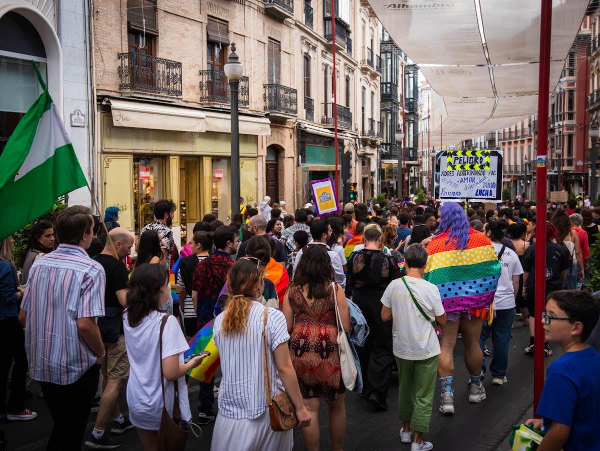 Las imágenes de las manifestaciones del Orgullo en Granada