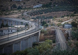 Vías de la variante de Loja.