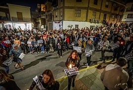 Una de las manifestaciones desarrolladas en el municipio para clamar justicia por el crimen.