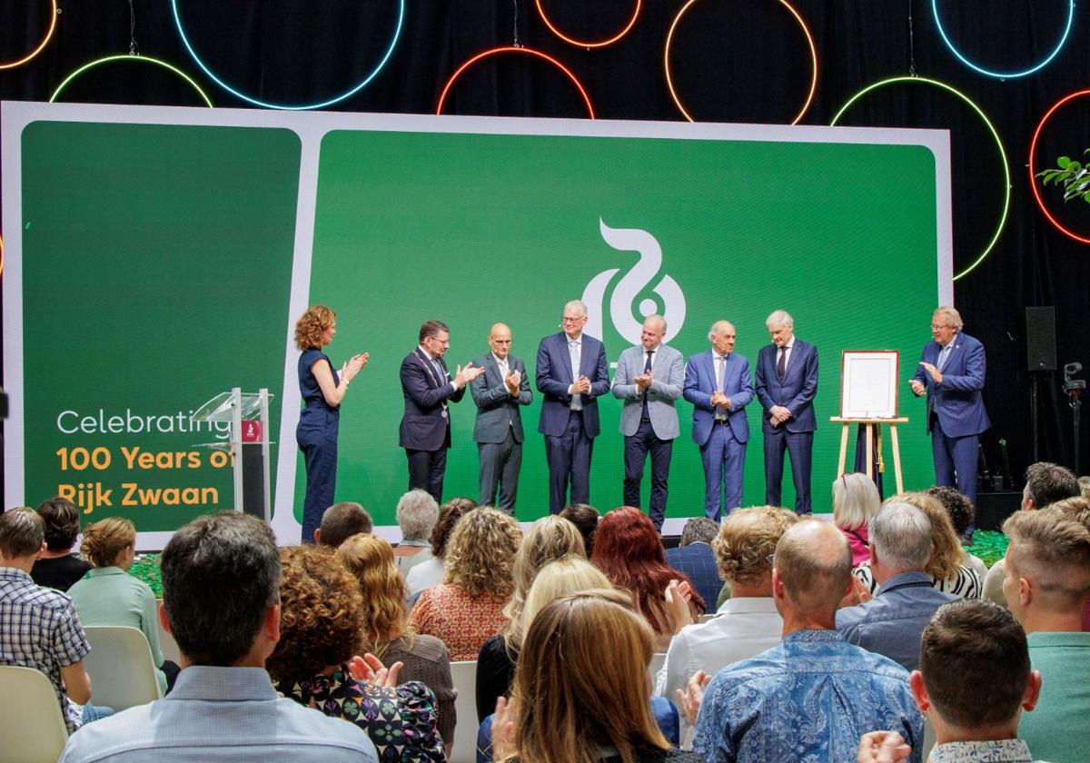 Momento de la celebración del centenario de la empresa