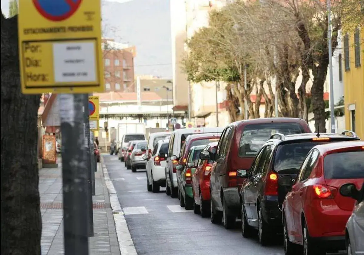 Cortes de tráfico en Almería.