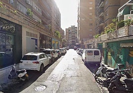 Calle Roma, donde se ha producido el incendio