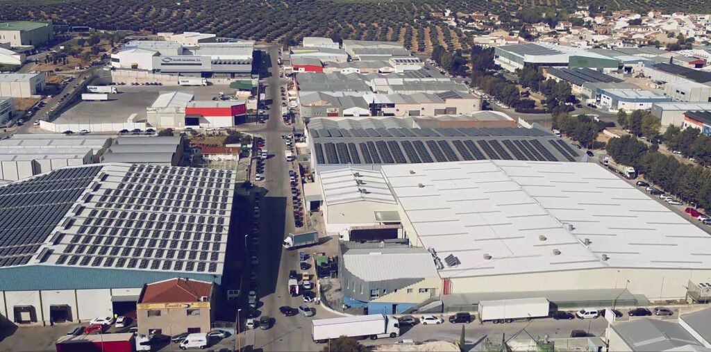 Imagen del PolÍgono Industrial Olivarero de Martos.