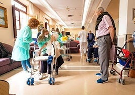 La residencia de mayores del Perpetuo Socorro de Santa Fe en una imagen de archivo.