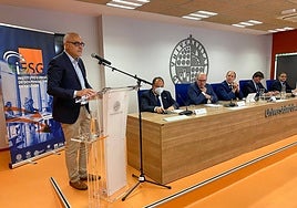 Presentación en la UJA del Instituto Europeo de Sostenibilidad en Gestión, este martes.