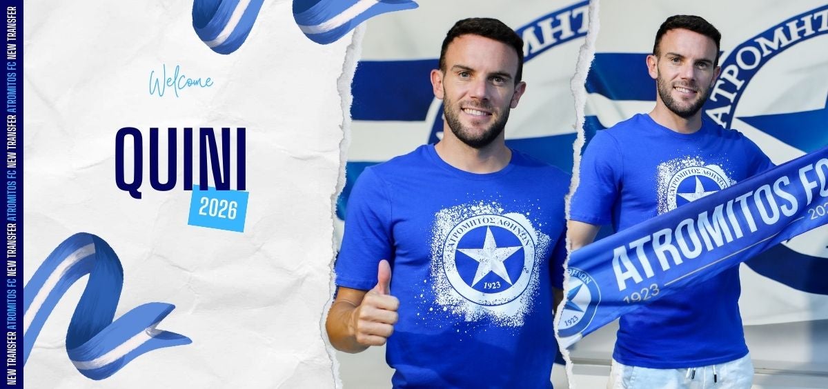 Quini firma por el Atromitos FC de Grecia.