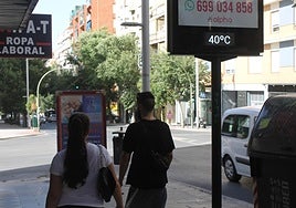 Termómetro de la capital marcando 40 grados