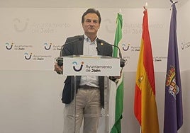 El alcalde de Jaén, Agustín González (PP), este jueves.
