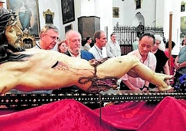 La imagen del Cristo del Silencio, en la parroquia de San José.